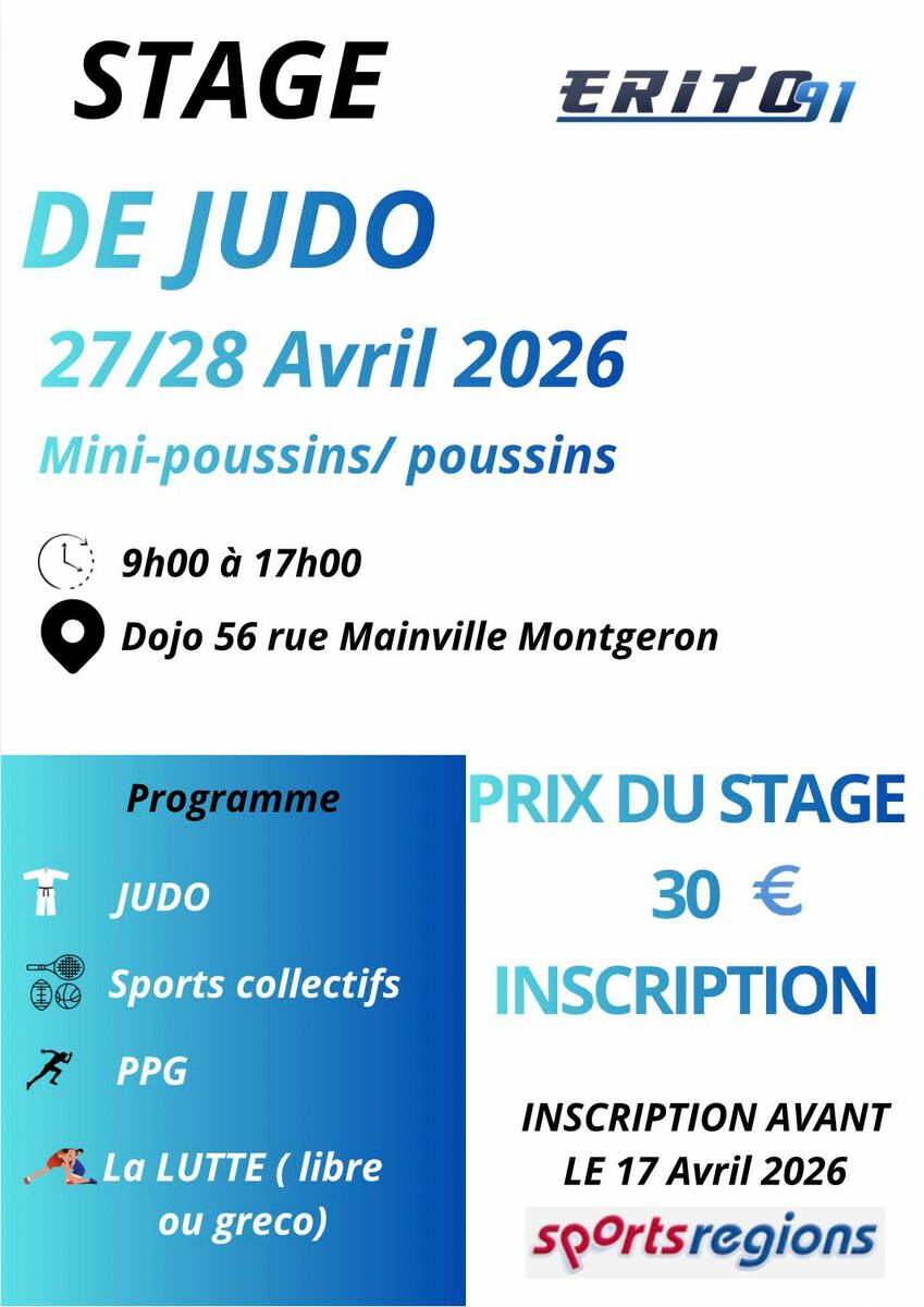 Stage de printemps - Mini-Poussins/Poussins