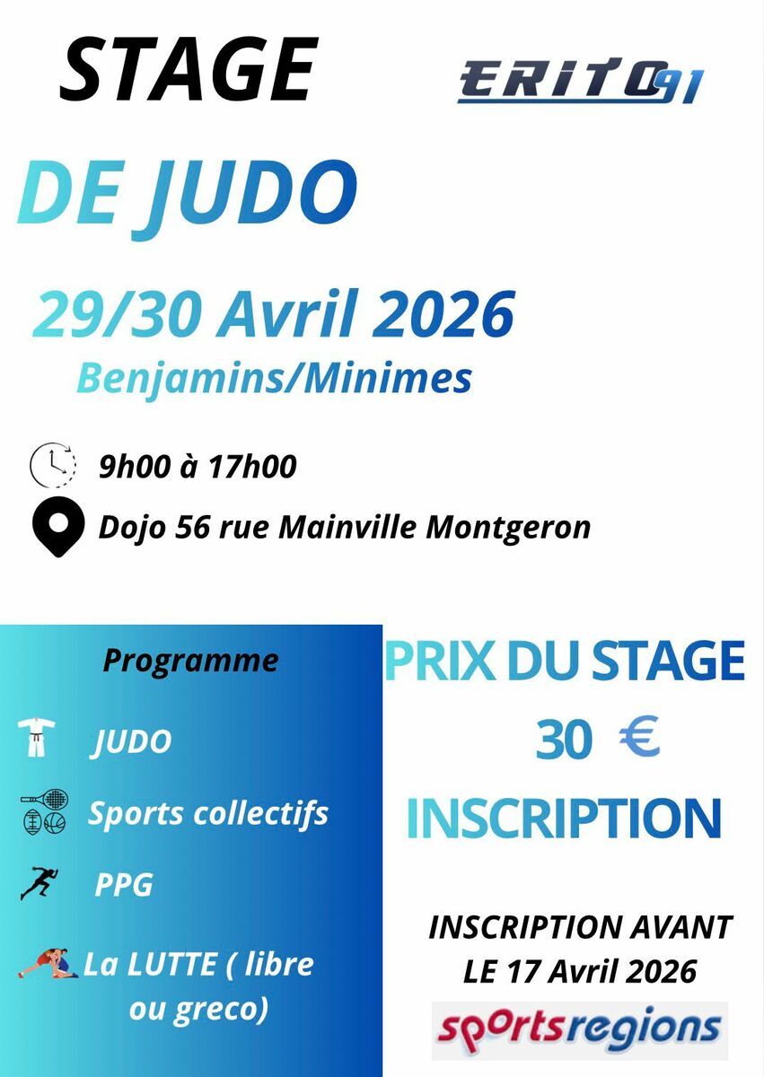 Stage de printemps - Benjamins/Minimes